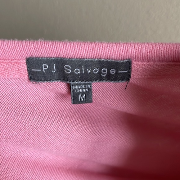 PJ Salvage Sz M Pink Graphic "Let's Flamingle" Thermal Top - Picture 8 of 15